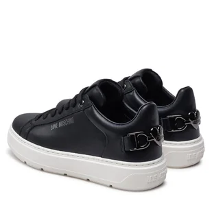 Sneakersy LOVE MOSCHINO JA15394G0LIA000A Czarny - Sneakersy damskie - miniaturka - grafika 1