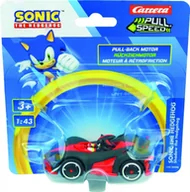 Zabawki militarne - Pojazd Pull & Speed (pull-back) Sonic - Team Sonic Racing Shadow Carrera - miniaturka - grafika 1