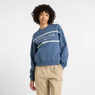 Bluzy damskie - Bluza damska New Balance WT51923VTI niebieska - miniaturka - grafika 1