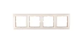 Klawisze i ramki - LEDart poczwórna kremowa 5310148982 B.Kwadrat Berker - miniaturka - grafika 1