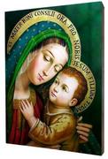 Ikony i obrazy sakralne - Obraz religijny na desce lipowej, Matka Boża Dobrej Rady - miniaturka - grafika 1