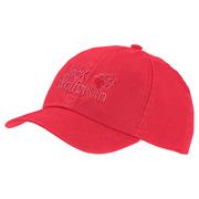 Czapki dla dzieci - Czapka Dziecięca Z Daszkiem Jack Wolfskin Kids Baseball Cap Tulip Red 49-55Cm - miniaturka - grafika 1