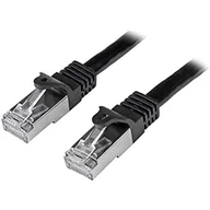 Kable miedziane - StarTech.com kabel sieciowy Cat6, ekranowany, (SFTP) Snagless Gigabit kabel krosowy, czarny - miniaturka - grafika 1