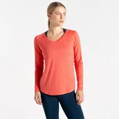 Koszulki i topy damskie - Dare 2b Koszulka damska z długim rękawem Discern Różowy, Rozmiar: 44 - miniaturka - grafika 1