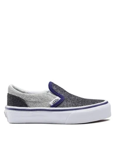 Vans Tenisówki Uy Classic Slip-On VN0005WWSXN1 Srebrny - Buty dla dziewczynek - miniaturka - grafika 1