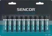 Baterie i akcesoria - Sencor Bateria alkaliczna, AA LR6, AA, 1.5V, Sencor, blistr, 10-pack - miniaturka - grafika 1