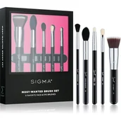 Pędzle do makijażu - Sigma MOST-WANTED BRUSH SET - Zestaw 5 pędzli do makijażu SG015634 - miniaturka - grafika 1