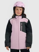 Kurtki i płaszcze dla dziewczynek - 4F Kurtka snowboardowa membrana 10000 dziewczęca - różowa 140 (9-10 lat) - miniaturka - grafika 1