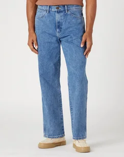 Wrangler Redding Męskie Spodnie Jeansowe Jeansy Dżinsy Electric Dreams W16X73Z48-W32 L32 - Spodnie męskie - miniaturka - grafika 1