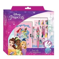 Szkolne artykuły papiernicze - Pamiętnik na kłódkę długopis UV naklejki Princess - miniaturka - grafika 1