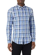 Koszule męskie - Seidensticker Męska koszula 656262, granatowa, 38 - miniaturka - grafika 1