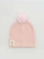 Czapki damskie - Reserved - Czapka Minnie Mouse - beżowy - miniaturka - grafika 1