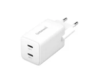 Ładowarki do telefonów - Intenso POWER ADAPTER 2XUSB-C GAN/7804012 Uniwersalne Biały Prąd przemienny Szybkie ładowanie Wewnętrzna - miniaturka - grafika 1