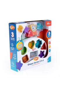 Sorter kształtów - 3w1 - Sortery dla dzieci - miniaturka - grafika 1