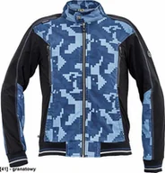 Odzież robocza - CERVA NEURUM CAMOUFLAGE kurtka - męskia kurtka robocze ze stójką, 4 kieszenie, elastyczny materiał Trifibetex, nadruk moro, odblaski - granatowy 48 - miniaturka - grafika 1