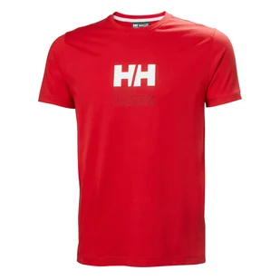 Męska Koszulka z krótkim rękawem HELLY HANSEN CORE GRAPHIC T 53936_163 – Czerwony - Koszulki męskie - miniaturka - grafika 1