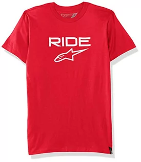 Koszulki męskie - Alpinestars koszulka męska Ride 2.0 Czerwony/biały L - grafika 1