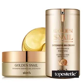 Kremy BB - Skin79 Golden Snail Set ZESTAW Płatki pod oczy 60 szt + Krem BB SPF50+ 45 g - miniaturka - grafika 1