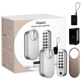 Zamek szyfrowy AQARA Smart Lock U200 Kit Srebrny - Systemy inteligentnych domów - miniaturka - grafika 1