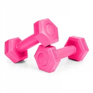 Apteczki i materiały opatrunkowe - Hantle fitness zestaw hantelki ciężarki - różowy - miniaturka - grafika 1