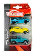 Samochody i pojazdy dla dzieci - MAJORETTE STREET CARS 3-PACK AUDI R8 , CAMARO, WRANGLER - miniaturka - grafika 1