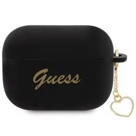Etui / Pokrowiec Guess 4G Charms Heart na Airpods Pro 2 (GUAP2LSCHSK) Czarne - Akcesoria do słuchawek - miniaturka - grafika 1