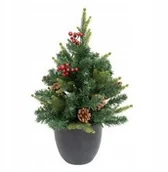 Choinki - Sztuczna choinka w doniczce KAPPI, ze światełkami - miniaturka - grafika 1