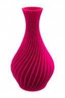 Wazony i flakony - Wazon spiralny na suche kwiaty / LEGO - fuksja satyna, nietłukący 20cm - miniaturka - grafika 1