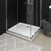 Brodziki prysznicowe - vidaXL Brodzik Prostokątny brodzik prysznicowy ABS biały 80 x 90 cm - miniaturka - grafika 1