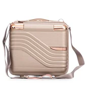 Kosmetyczki, organizery i kuferki - Kuferek Semi Line T5808-2 Złoty - miniaturka - grafika 1