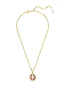 Naszyjniki - Swarovski Pozłacany naszyjnik z zawieszką - dł. 42 cm - miniaturka - grafika 1