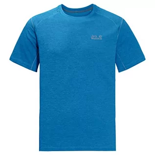 Koszulki męskie - Jack Wolfskin Męski T-shirt Hydropore Xt T-shirt męski niebieski błękit brylantowy S 1806131 - grafika 1