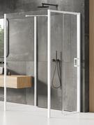 Kabiny prysznicowe - New Trendy Kabina Prysznicowa Prime 100X100 Kwadratowa Przyścienna Biała Lewa K-1415 - miniaturka - grafika 1