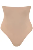 Majtki damskie - Maria/S stringi wysokie modelujące beżowe (kolor beżowy, rozmiar 38) - miniaturka - grafika 1