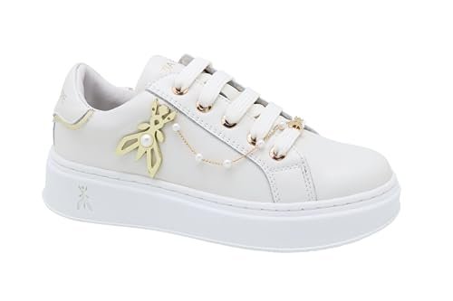 Patrizia Pepe Dziewczęce Pj261.02 sneakersy, Off White, 39 EU