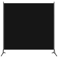 Parawany - Parawan 1-panelowy, czarny, 175 x 180 cm - miniaturka - grafika 1