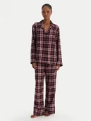 Piżamy damskie - Tommy Hilfiger Piżama UW0UW06158 Bordowy Regular Fit - miniaturka - grafika 1