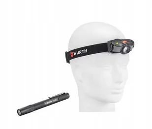 WURTH Zestaw lampa czołowa led SLA + latarka WTX2 - Latarki - miniaturka - grafika 1
