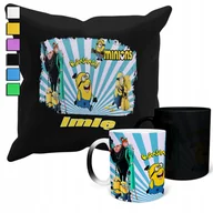 Gadżety dla niej i dla niego - ZESTAW KUBEK MAGICZNY + POSZEWKA Z PODUSZKĄ-PREZENT MINIONKI + IMIĘ - miniaturka - grafika 1