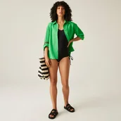 Stroje kąpielowe - Regatta Damski strój kąpielowy jednoczęściowy Alinae Czarny, Rozmiar: 38 - miniaturka - grafika 1