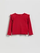 Bluzki dla niemowląt - Reserved - Bluzka z falbanami - czerwony - miniaturka - grafika 1