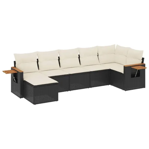 Zestaw wypoczynkowy Rattan PE 62x62x69, czarny