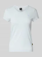 Koszulki i topy damskie - T-shirt o kroju slim fit z wyhaftowanym logo model ‘Eyben’ - miniaturka - grafika 1