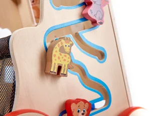 Pchacz chodzik drewniany kostka edukacyjna 6w1 - Pchacze - miniaturka - grafika 5