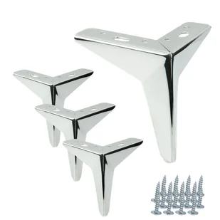 Zestaw 4 sztuk noga meblowa Gwiazda srebrny chrom wysokość 13 cm - Zawiasy, okucia i inne akcesoria Zestaw 4 sztuk noga meblowa Gwiazda srebrny chrom wysokość 13 cm - Zawiasy, okucia i inne akcesoria - miniaturka - grafika 1