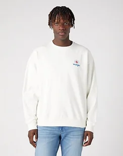 Męska bluza nierozpinana Wrangler LOGO CREW M - Bluzy męskie - miniaturka - grafika 1