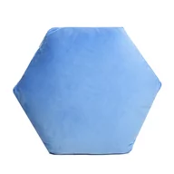 Poduszki dekoracyjne - Domarex, Poduszka dekoracyjna Shape Bryła 3D, niebieska, 38x42x12 cm - miniaturka - grafika 1