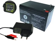 Ładowarki i akumulatory - Akumulator żelowy AGM 12V 14Ah + ŁADOWARKA PW - miniaturka - grafika 1