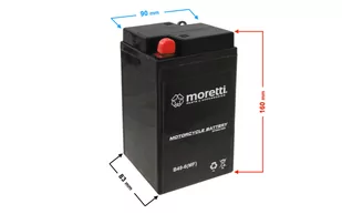 Akumulator Moretti AGM (Gel) B49-6 - Ładowarki i akumulatory - miniaturka - grafika 1