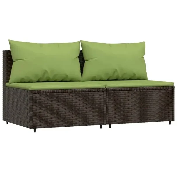 2x Sofa Ogrodowa Moduł Sofy Krzesło Fotel Ogrodowy Na Taras Balkon Ogród